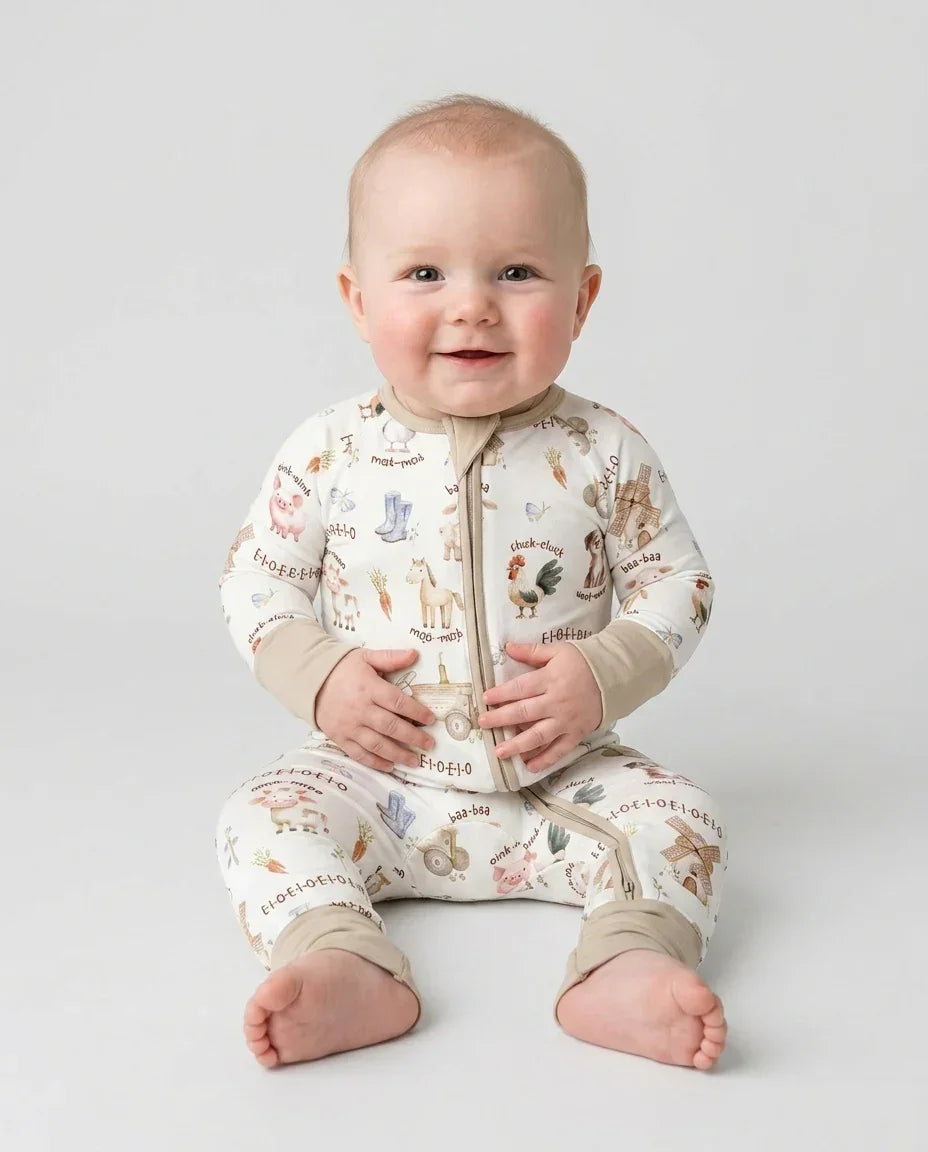 Gerippte Babykleidung mit individuellem Foto - Weich &amp; Skizzenhaft