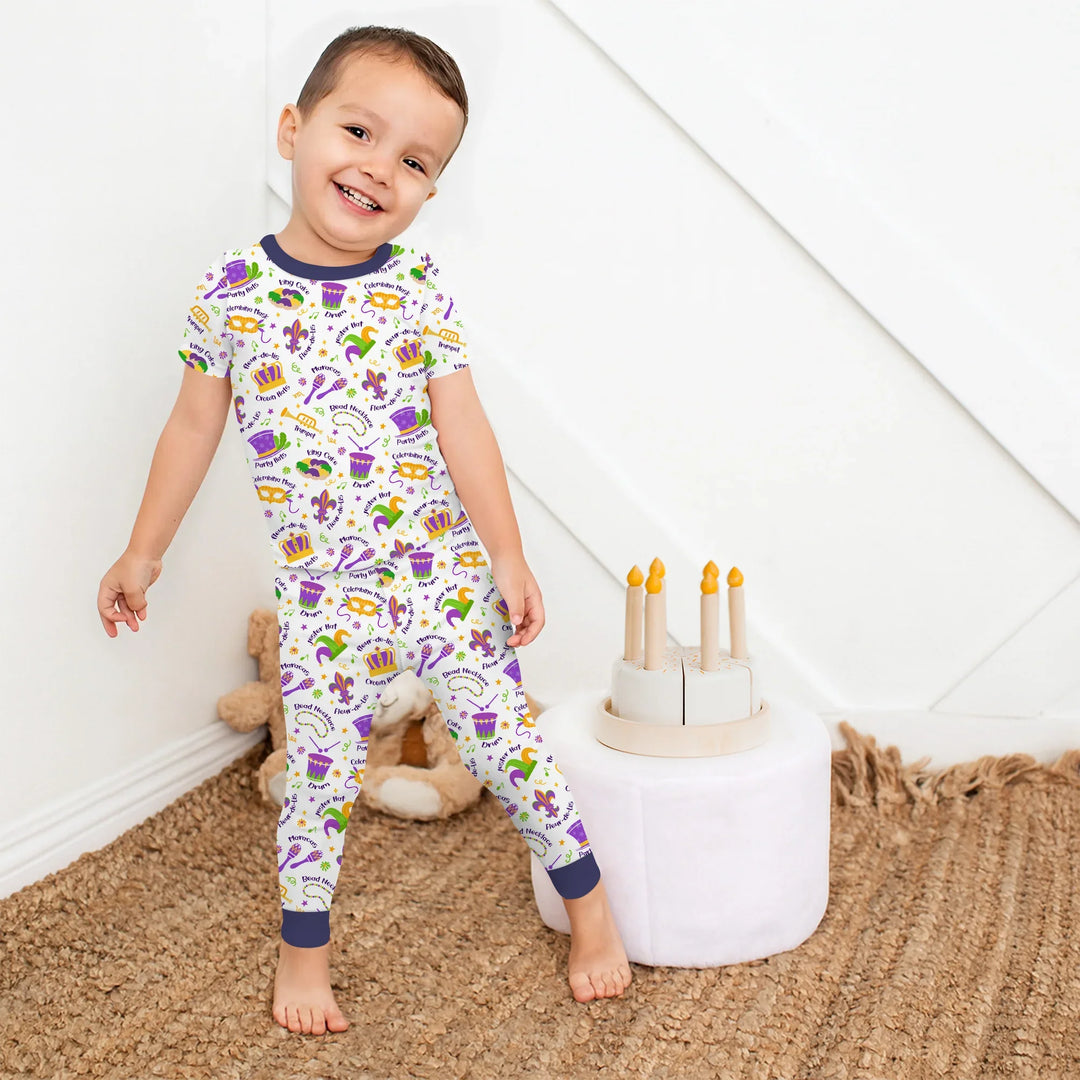 Zweiteiliges, kurzärmliges Pyjama-Set mit Marienkäfern