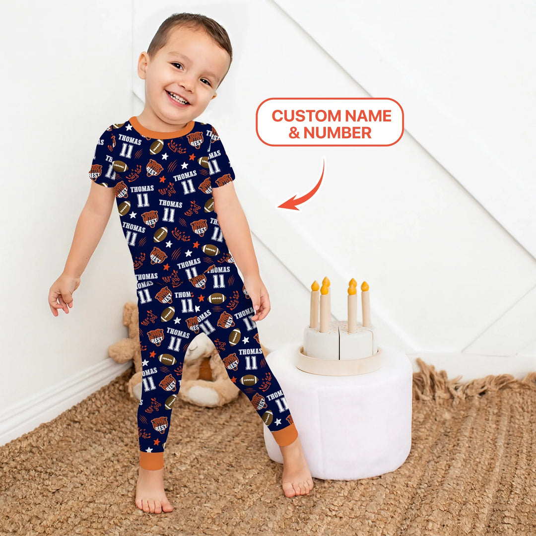 Zweiteiliges, kurzärmliges Pyjama-Set mit Marienkäfern