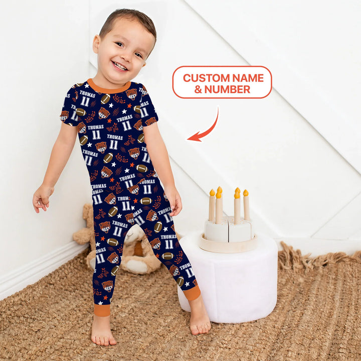 Zweiteiliges, kurzärmliges Pyjama-Set mit Marienkäfern