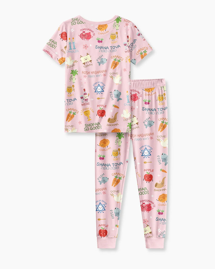 Zweiteiliges, kurzärmliges Pyjama-Set mit Marienkäfern
