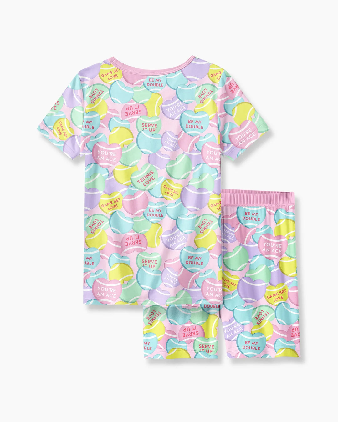 Schlafanzug-Set zweiteilig, kurze Ärmel, kurze Hose, Bambus