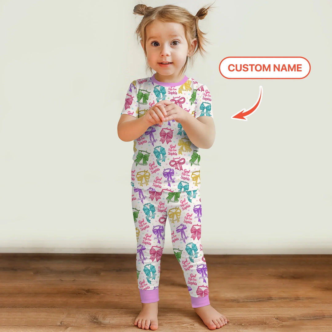 Zweiteiliges, kurzärmliges Pyjama-Set mit Marienkäfern