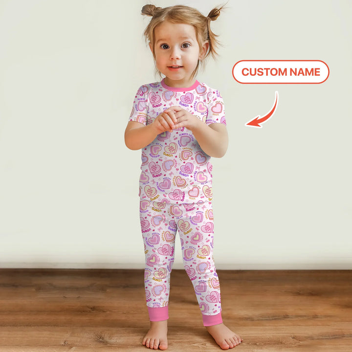 Zweiteiliges, kurzärmliges Pyjama-Set mit Marienkäfern