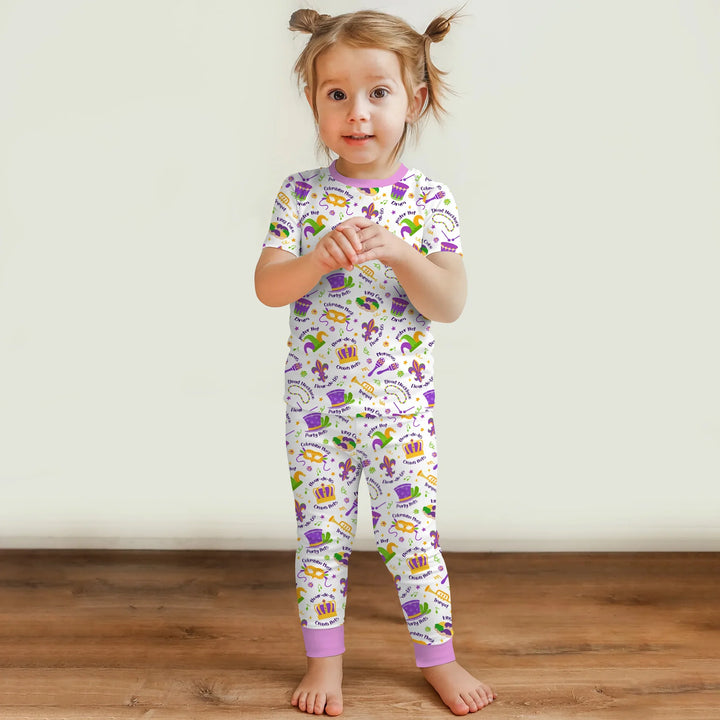 Zweiteiliges, kurzärmliges Pyjama-Set mit Marienkäfern