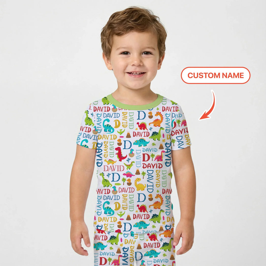 Zweiteiliges, kurzärmliges Pyjama-Set mit Marienkäfern