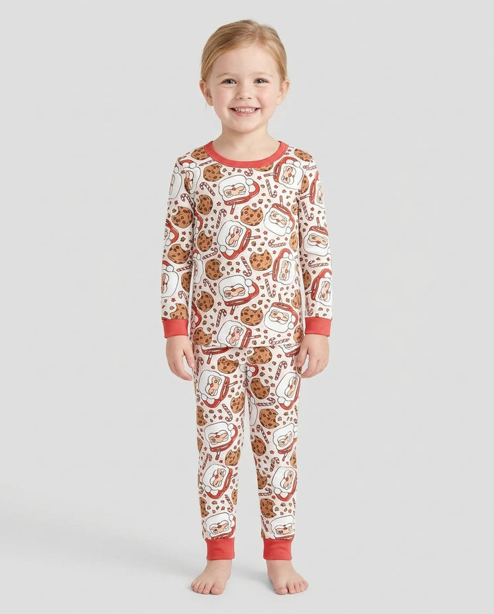 Santa's Cookie Break Bamboo Two Piece Long Sleeve Pajama Set