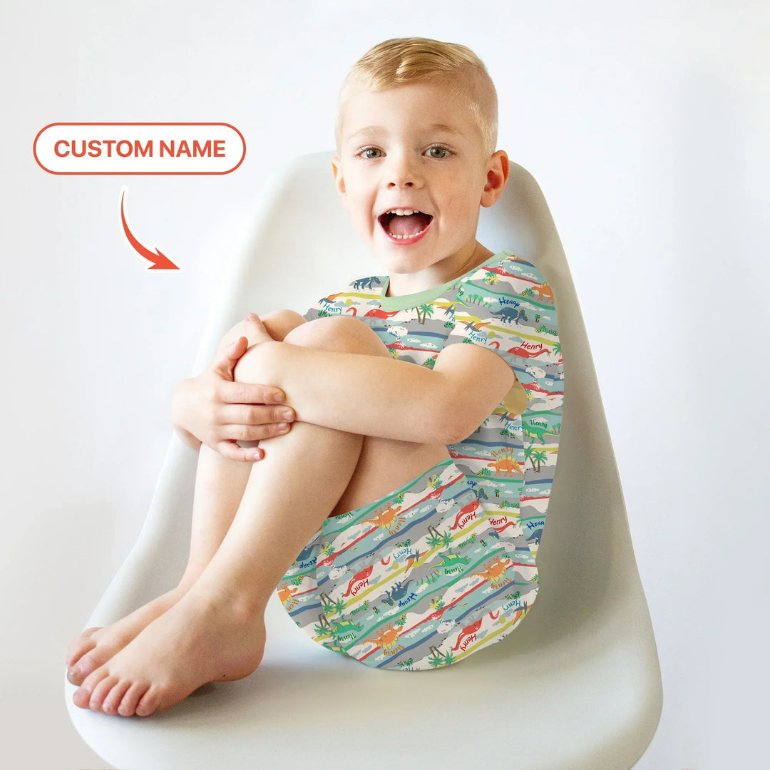 Zweiteiliges Pyjama-Set mit kurzen Ärmeln und Shorts im Sommer-Design