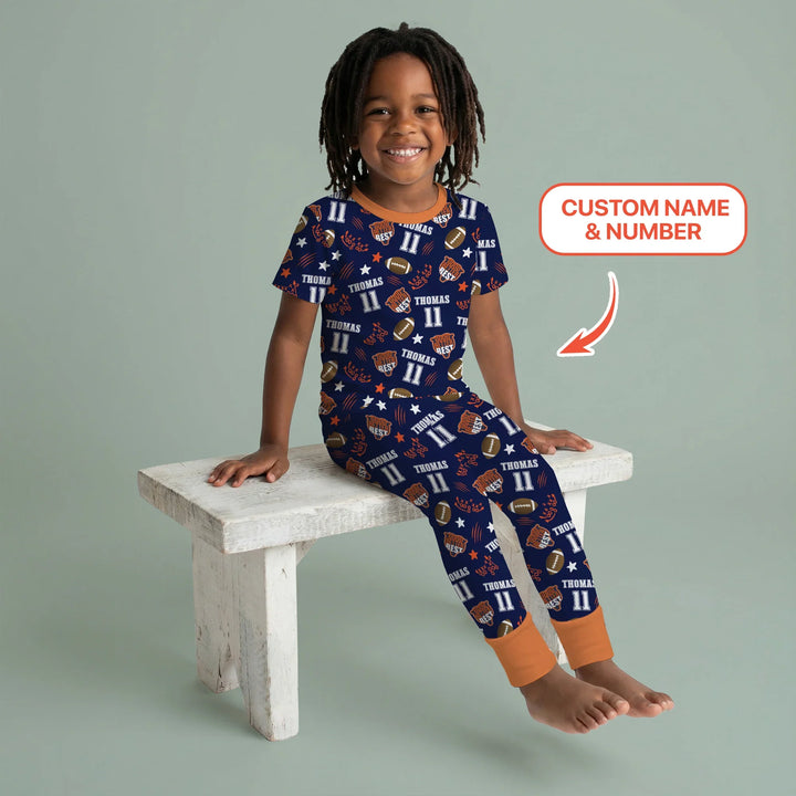 Zweiteiliges, kurzärmliges Pyjama-Set mit Marienkäfern