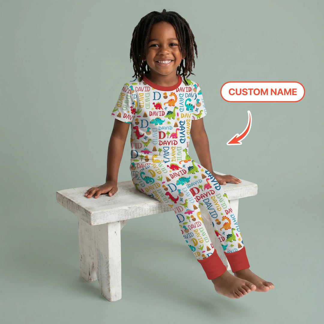 Zweiteiliges, kurzärmliges Pyjama-Set mit Marienkäfern