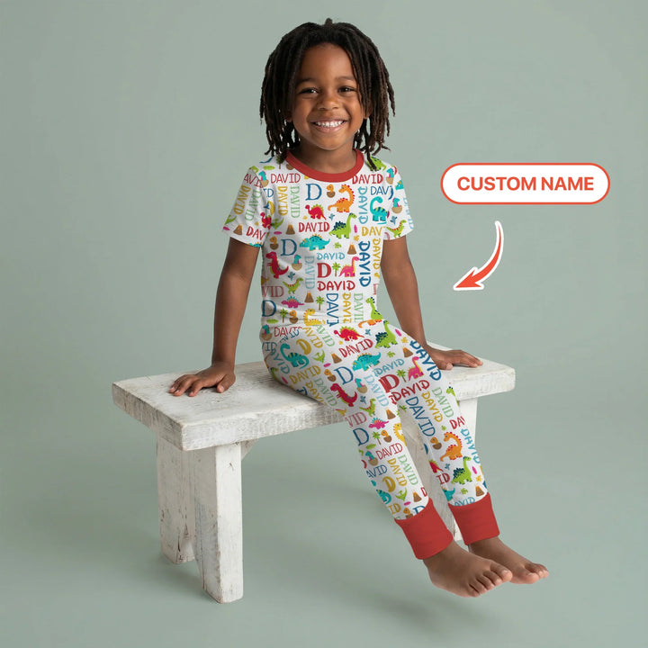 Zweiteiliges, kurzärmliges Pyjama-Set mit Marienkäfern