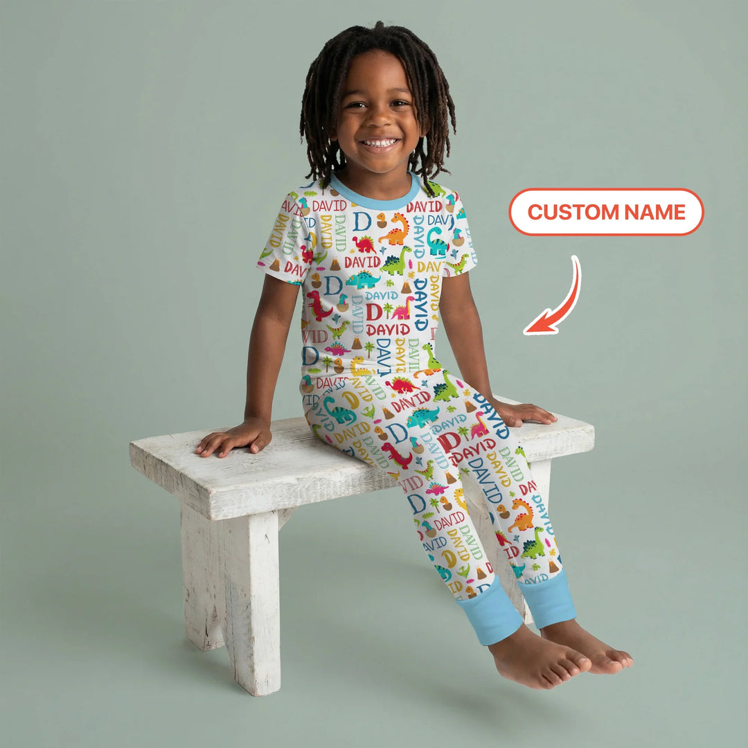 Zweiteiliges, kurzärmliges Pyjama-Set mit Marienkäfern