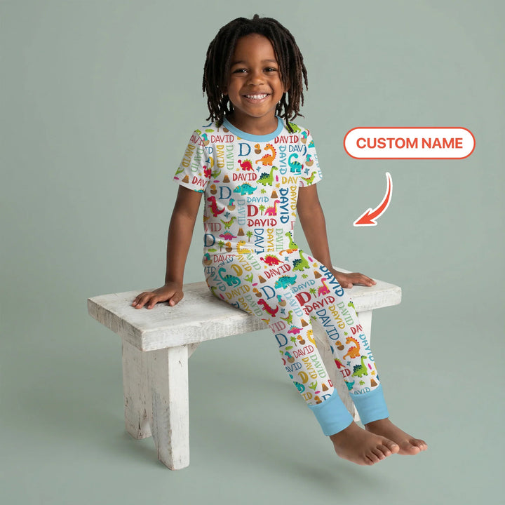 Zweiteiliges, kurzärmliges Pyjama-Set mit Marienkäfern