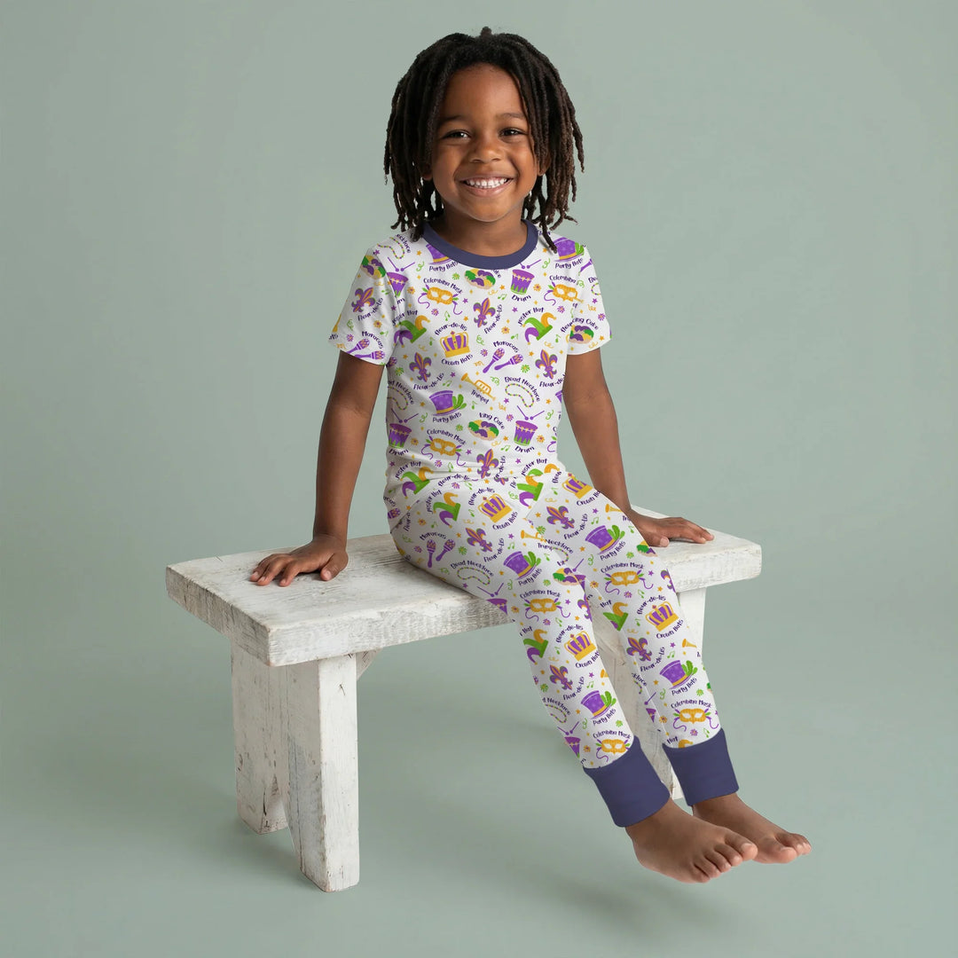 Zweiteiliges, kurzärmliges Pyjama-Set mit Marienkäfern