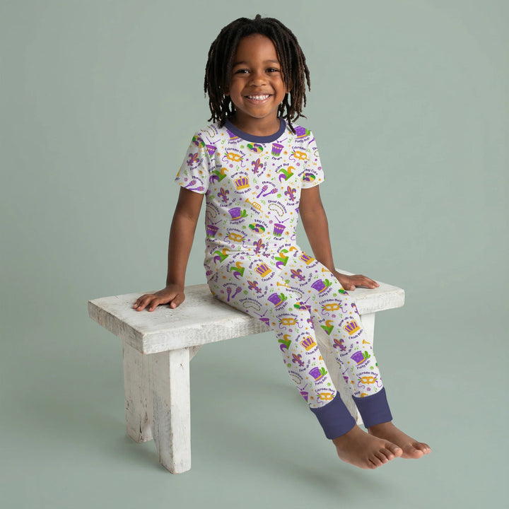 Zweiteiliges, kurzärmliges Pyjama-Set mit Marienkäfern