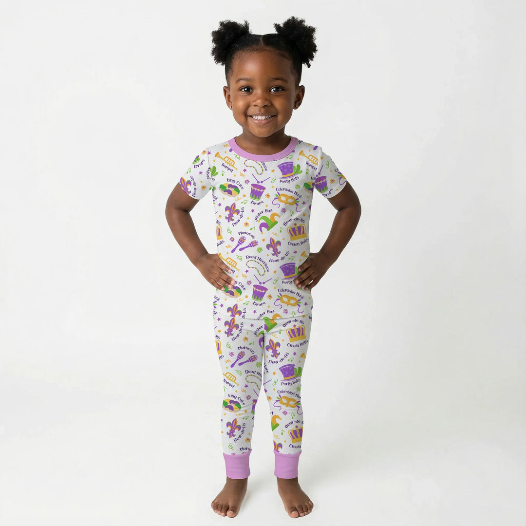 Zweiteiliges, kurzärmliges Pyjama-Set mit Marienkäfern
