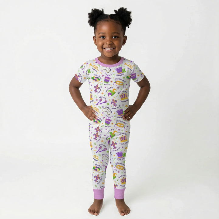Zweiteiliges, kurzärmliges Pyjama-Set mit Marienkäfern