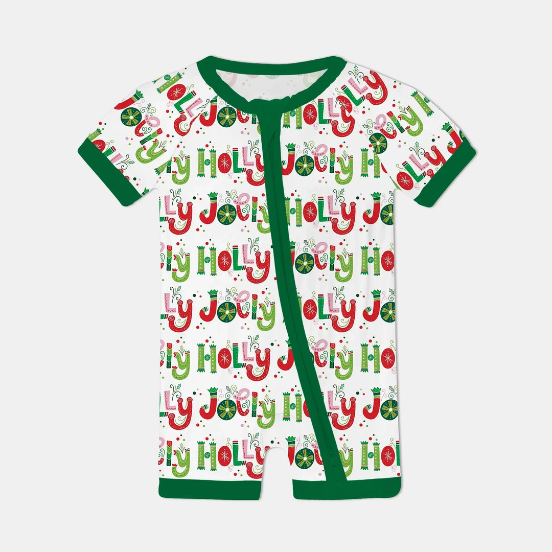 Holly Jolly Shorty Zippy , Holly Jolly Shorty Zippy - 0-3M / Green