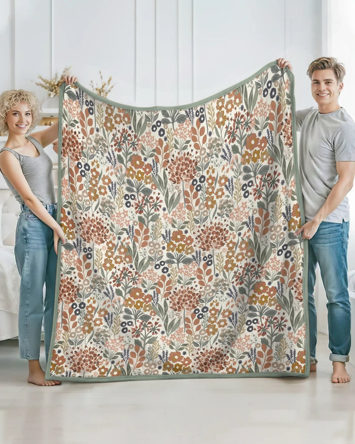 Autumn Meadow Botanicals Bamboo Blanket