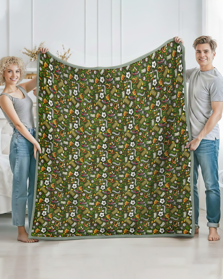 Vorlage Quilt Decke