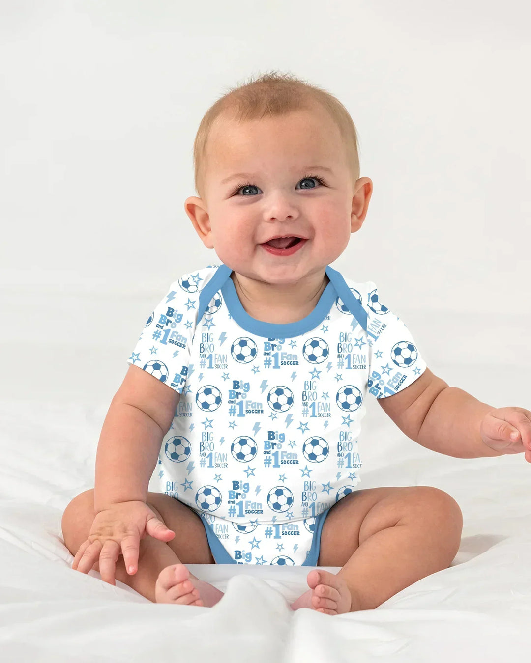 Gerippte Babykleidung mit individuellem Foto - Weich &amp; Skizzenhaft