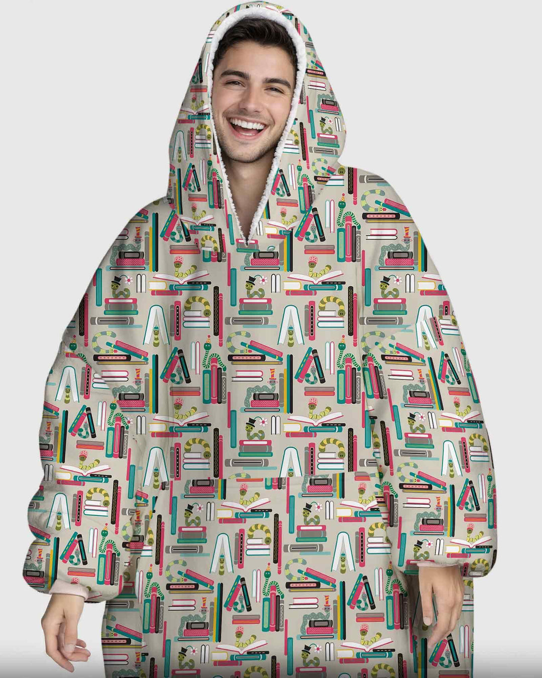 Bookworm Adventures Bamboo Blanket Hoodie