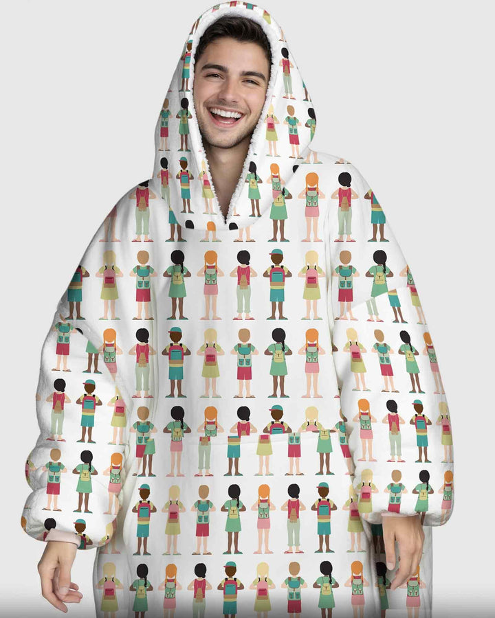 Little Friends Everywhere Bamboo Blanket Hoodie