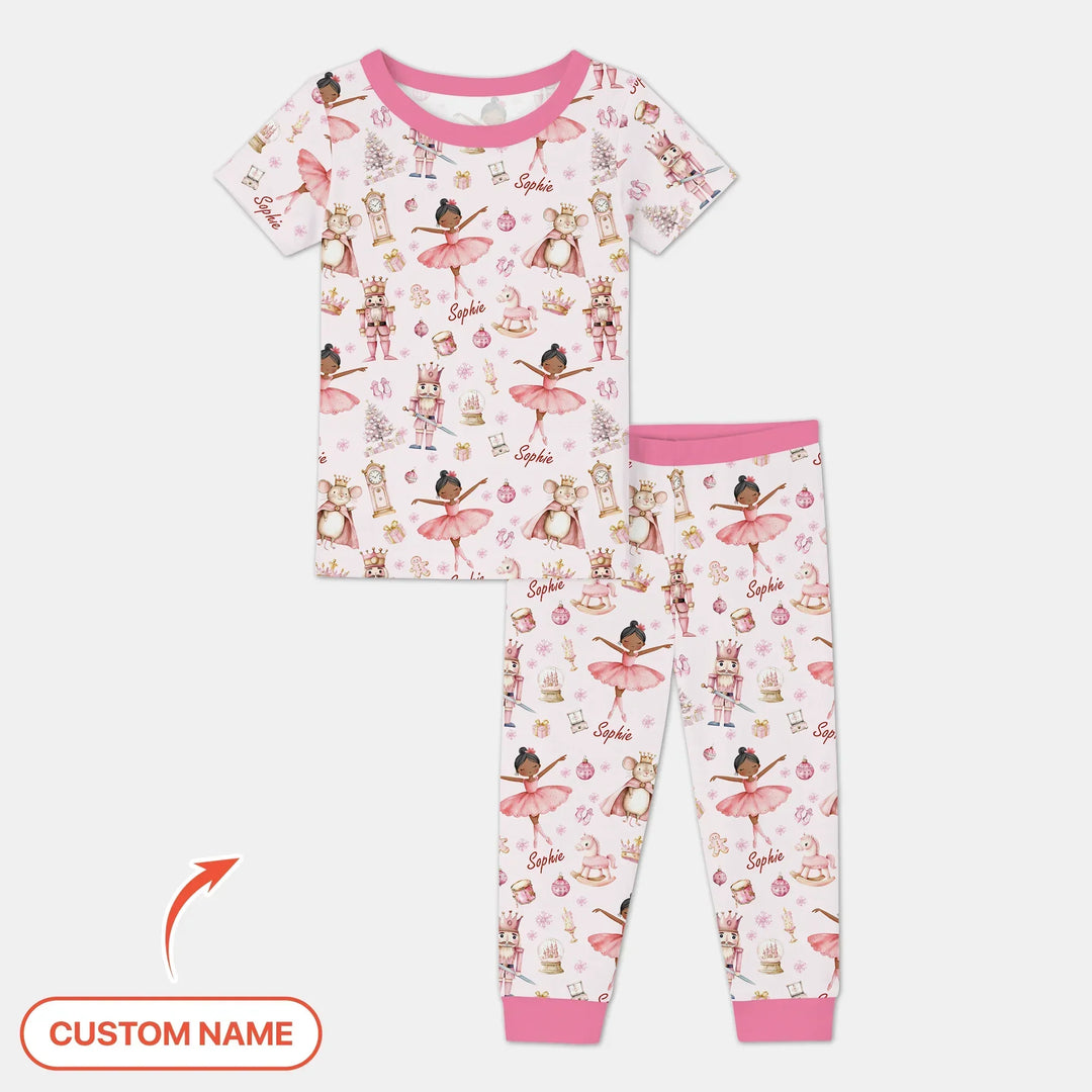 Zweiteiliges, kurzärmliges Pyjama-Set mit Marienkäfern