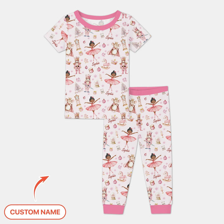 Zweiteiliges, kurzärmliges Pyjama-Set mit Marienkäfern