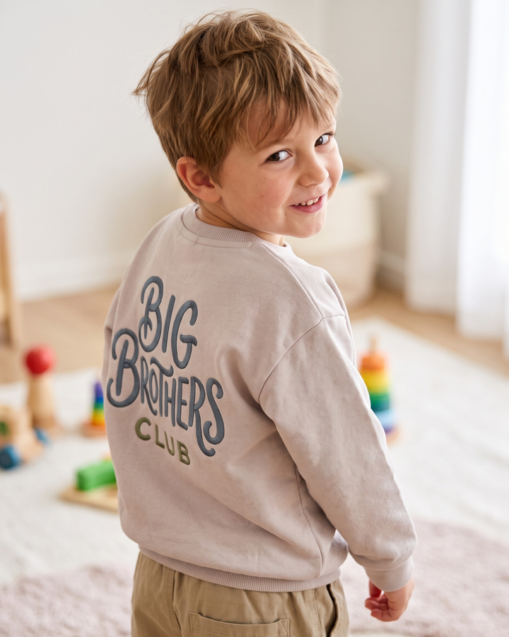 Sweatshirt mit Rundhalsausschnitt aus Bambusfaser