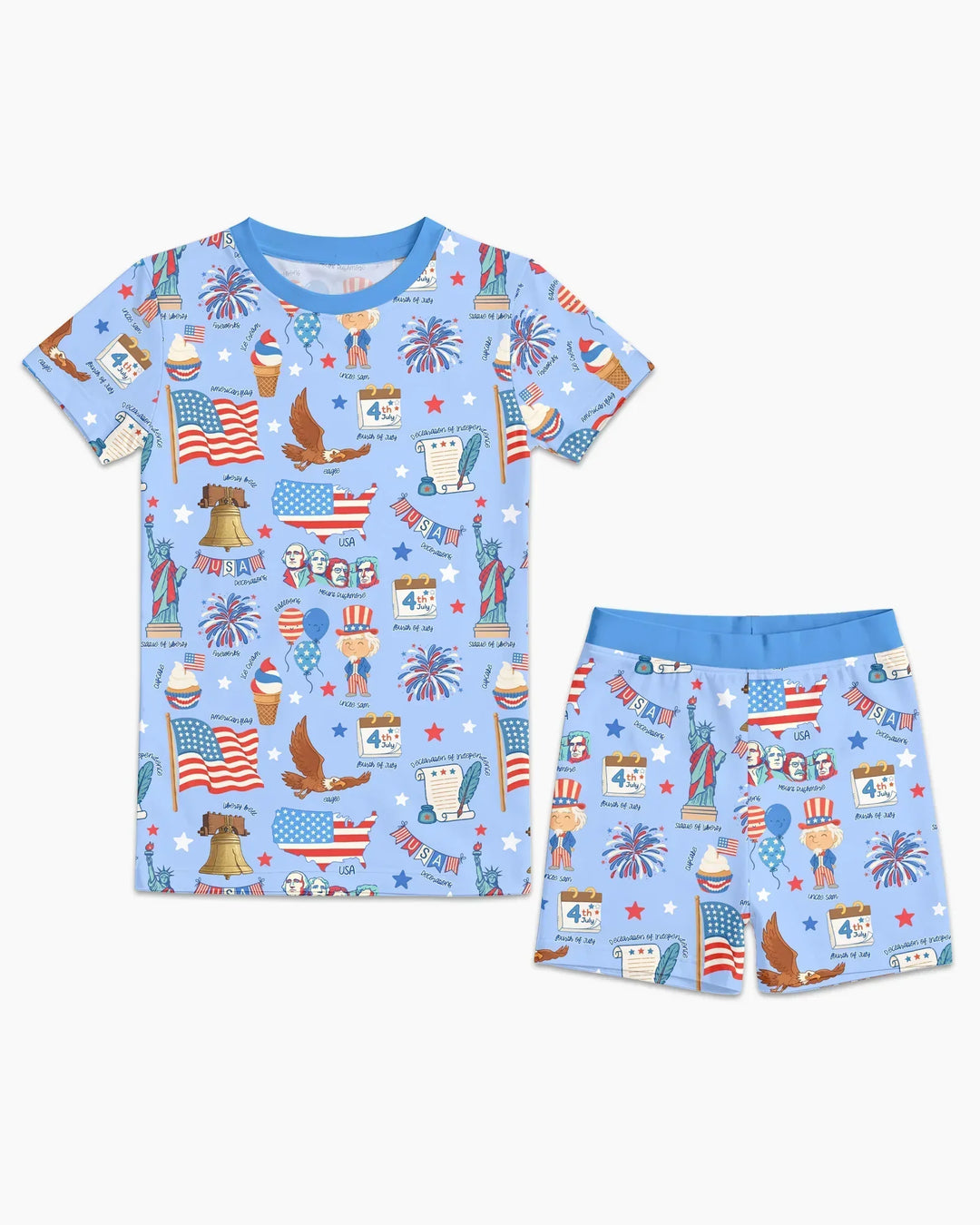 Zweiteiliges, kurzärmliges Pyjama-Set mit Marienkäfern