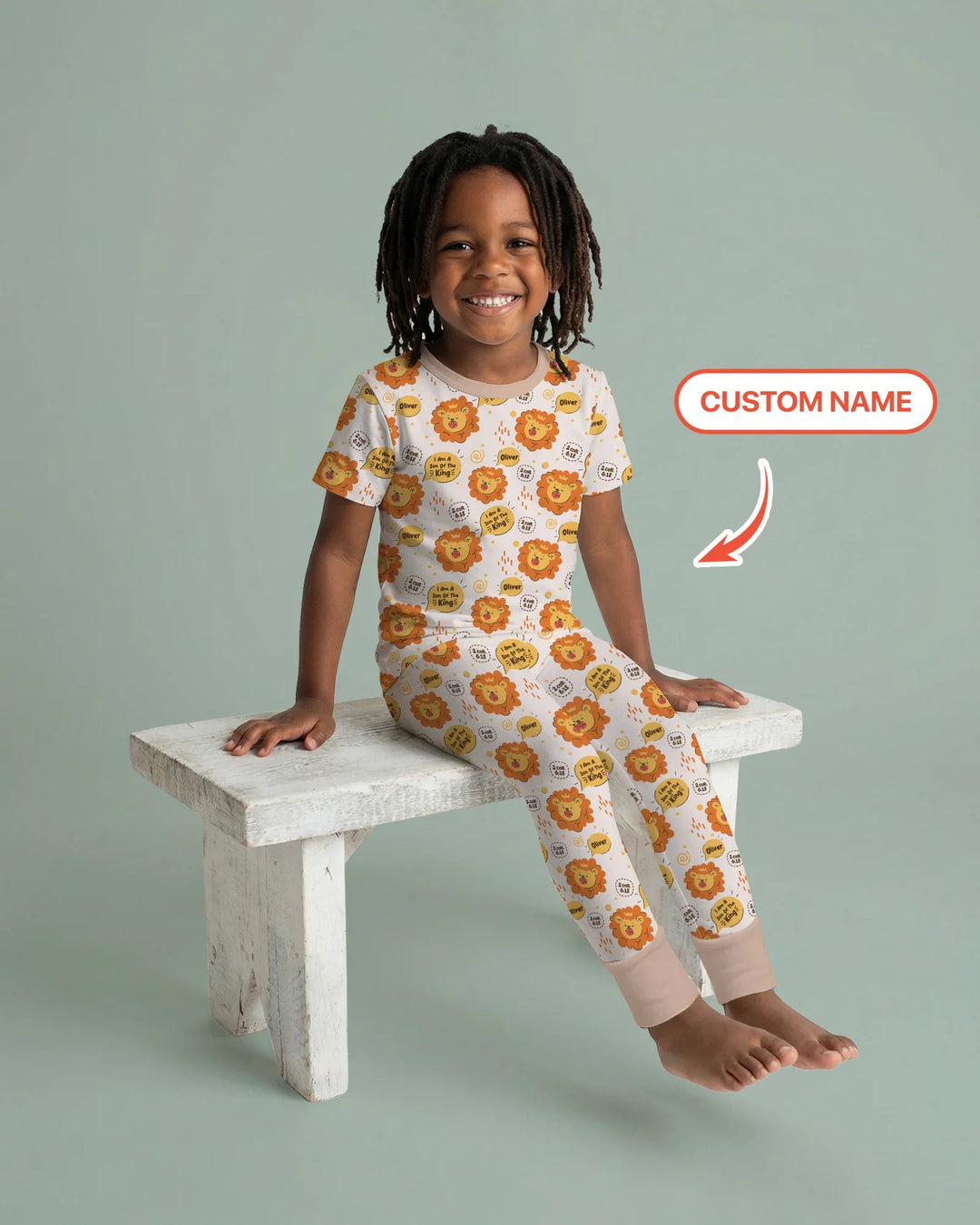 Zweiteiliges, kurzärmliges Pyjama-Set mit Marienkäfern