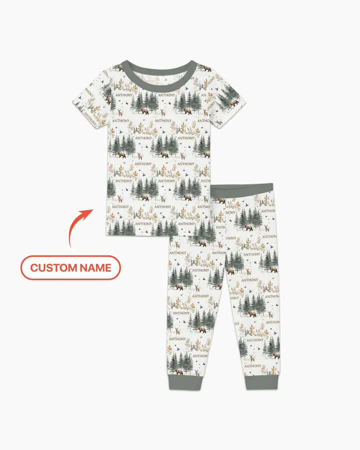 Zweiteiliges, kurzärmliges Pyjama-Set mit Marienkäfern