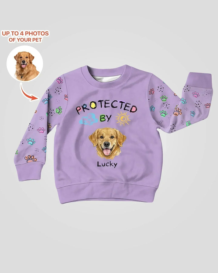Personalisierbares Foto-Bambus-Rundhals-Sweatshirt „Protected By“