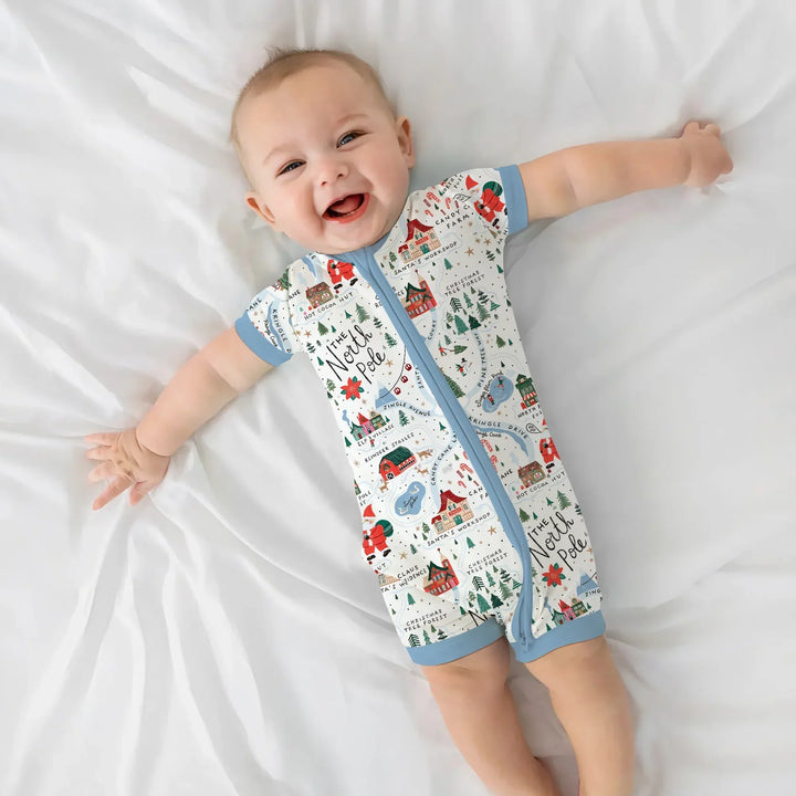 The North Pole Map Shorty Zippy , The North Pole Map Shorty Zippy - 0-3M