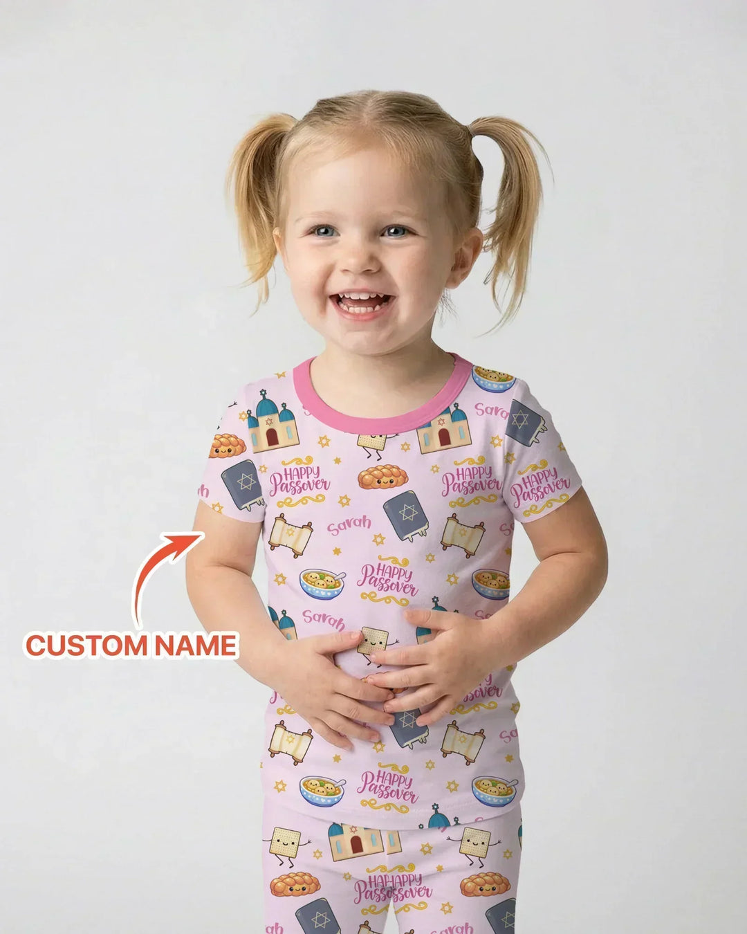 Zweiteiliges, kurzärmliges Pyjama-Set mit Marienkäfern