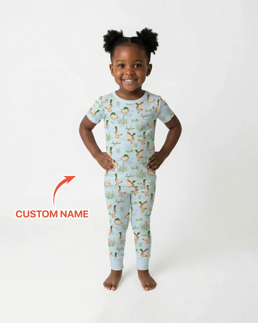 Zweiteiliges, kurzärmliges Pyjama-Set mit Marienkäfern