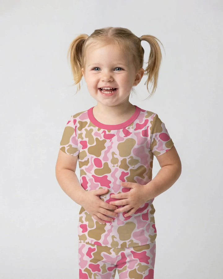 Zweiteiliges, kurzärmliges Pyjama-Set mit Marienkäfern