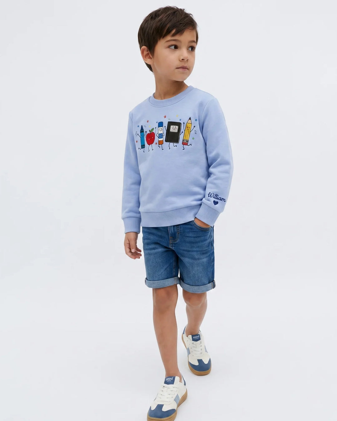 Sweatshirt mit Rundhalsausschnitt aus Bambusfaser