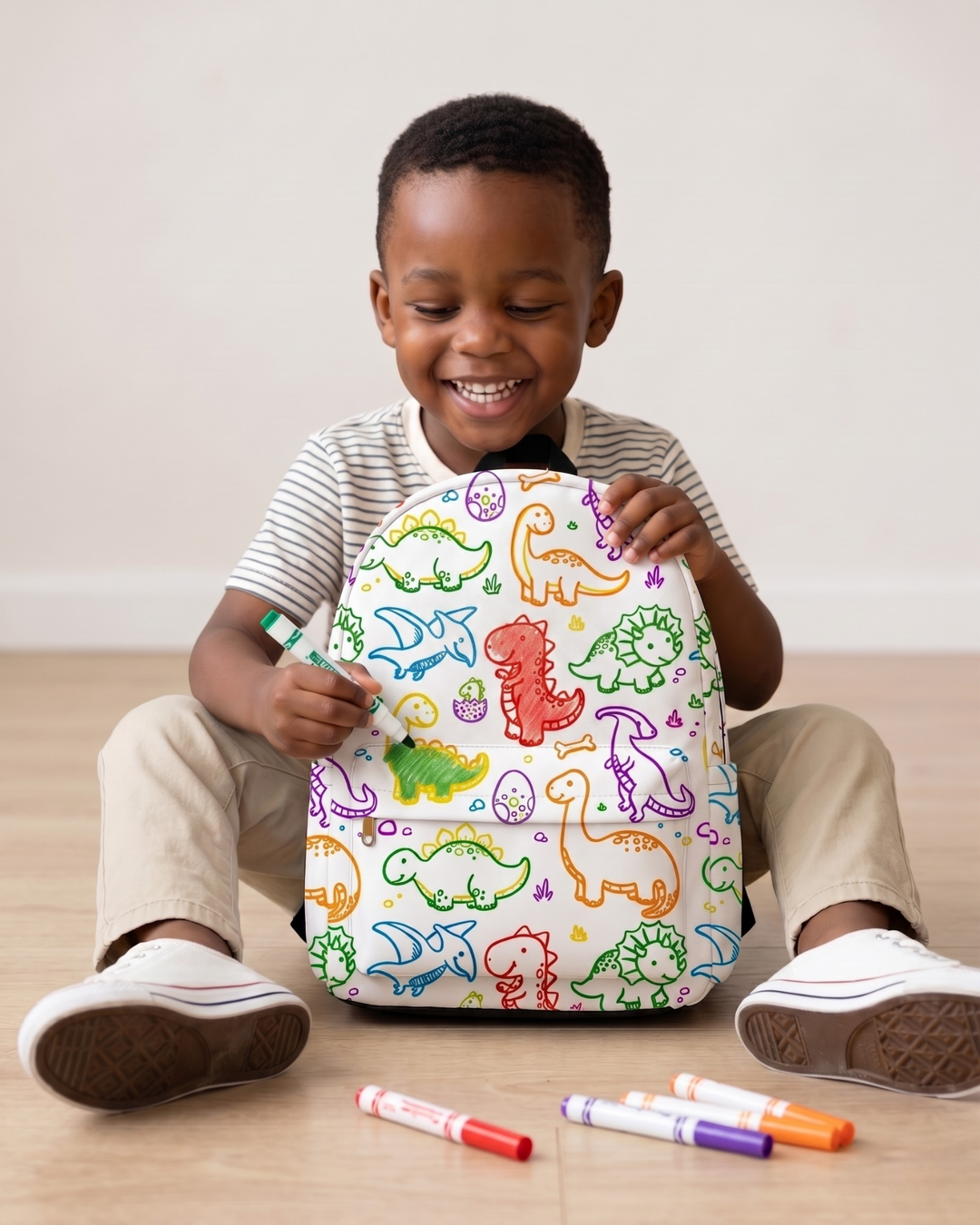 Jurassic Joy Colorable Backpack