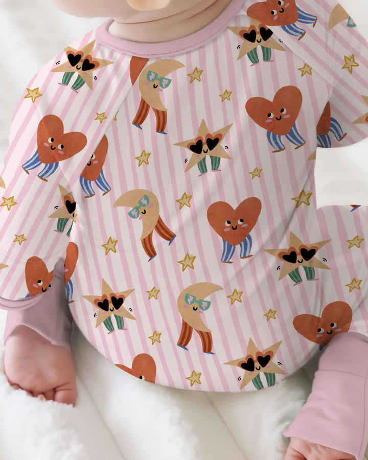Gerippte Babykleidung mit individuellem Foto - Weich &amp; Skizzenhaft