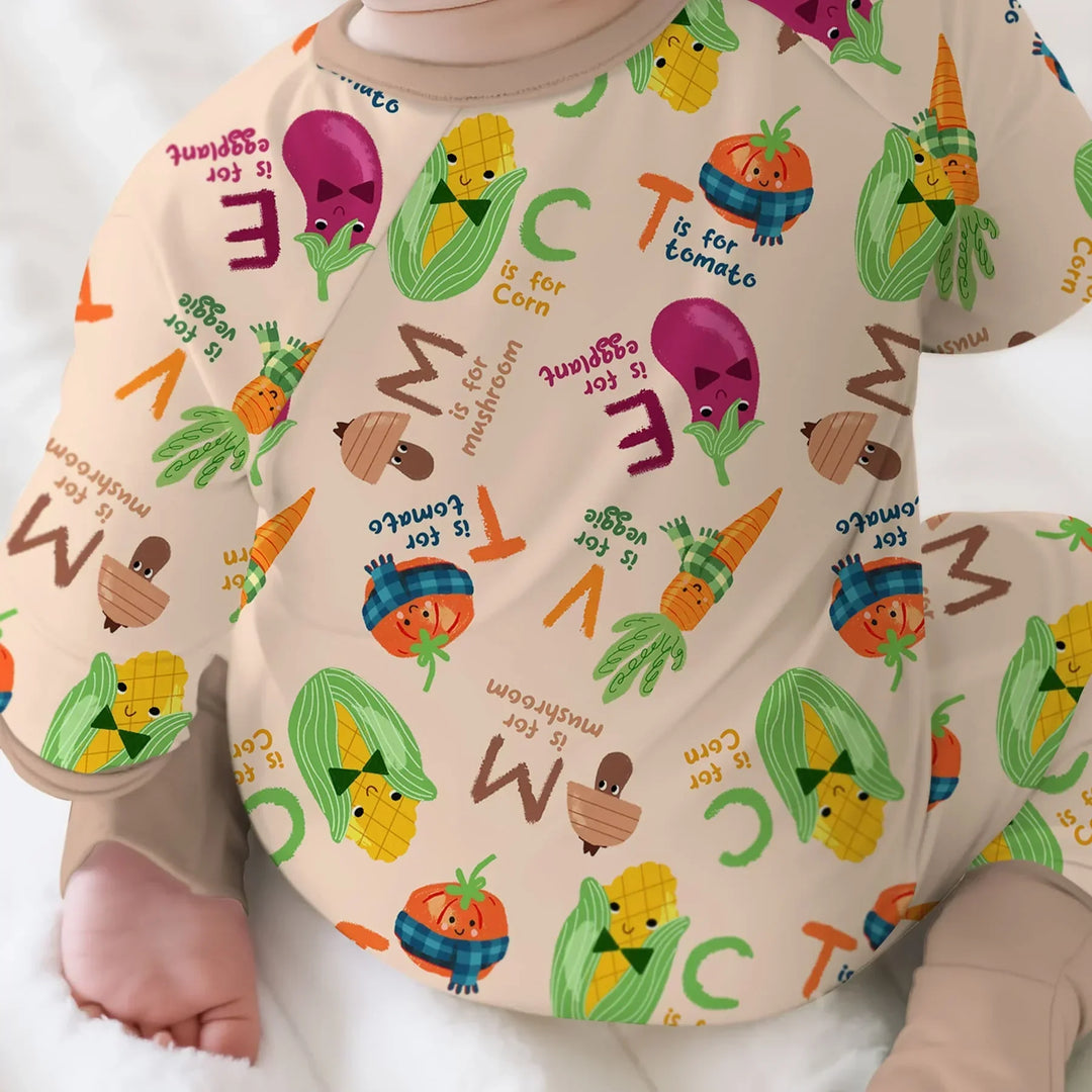 Gerippte Babykleidung mit individuellem Foto - Weich &amp; Skizzenhaft
