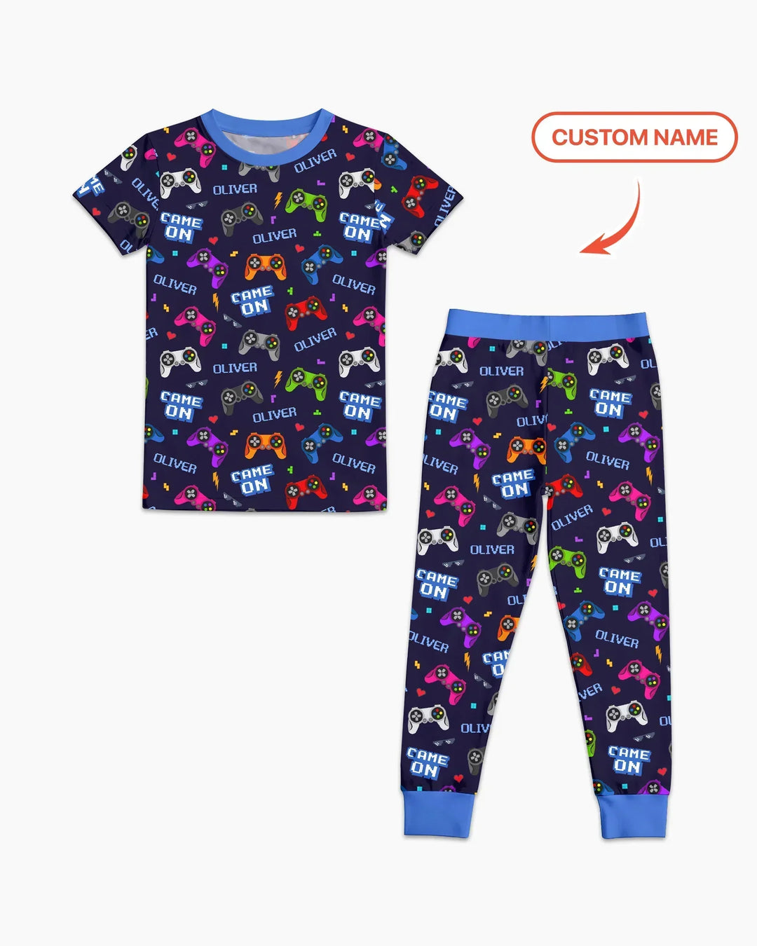 Zweiteiliges, kurzärmliges Pyjama-Set mit Marienkäfern