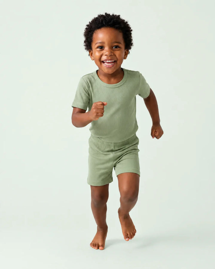 Zweiteiliges, kurzärmliges Pyjama-Set mit Marienkäfern