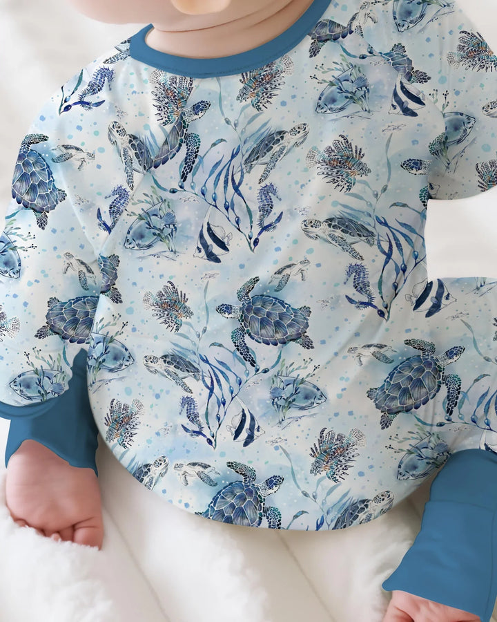 Gerippte Babykleidung mit individuellem Foto - Weich &amp; Skizzenhaft