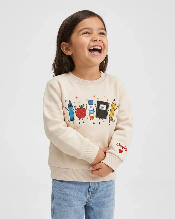 Sweatshirt mit Rundhalsausschnitt aus Bambusfaser