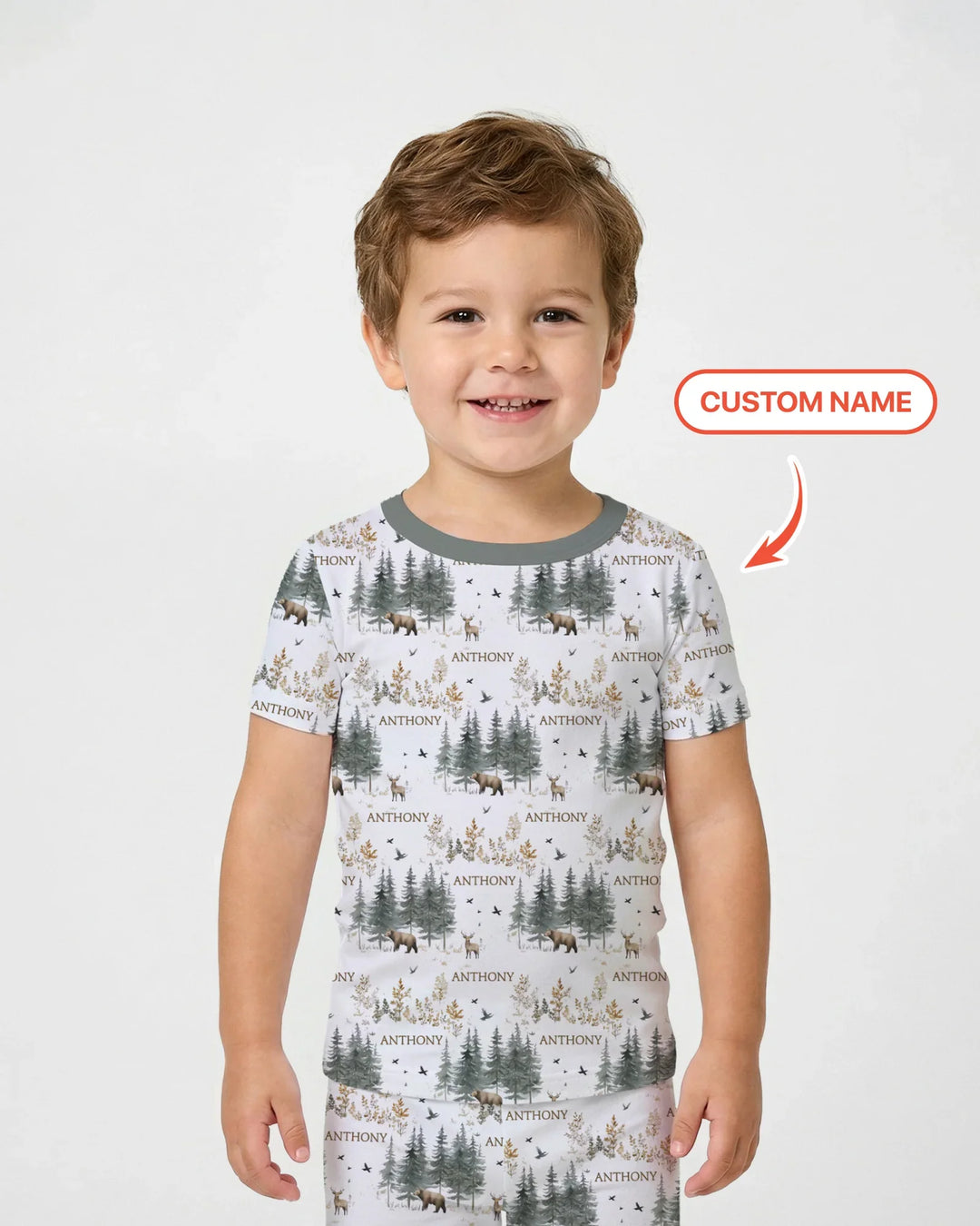 Zweiteiliges, kurzärmliges Pyjama-Set mit Marienkäfern