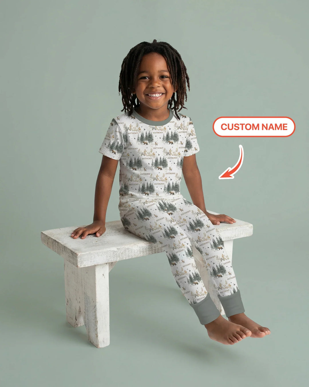 Zweiteiliges, kurzärmliges Pyjama-Set mit Marienkäfern