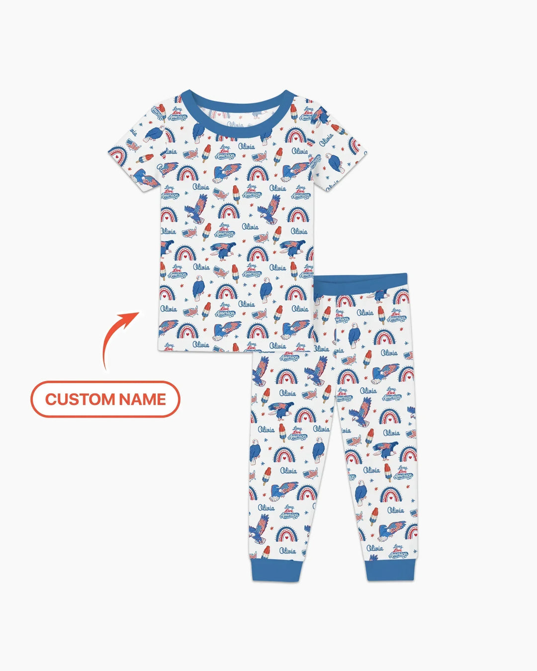 Zweiteiliges, kurzärmliges Pyjama-Set mit Marienkäfern