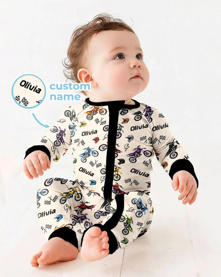 Gerippte Babykleidung mit individuellem Foto - Weich &amp; Skizzenhaft